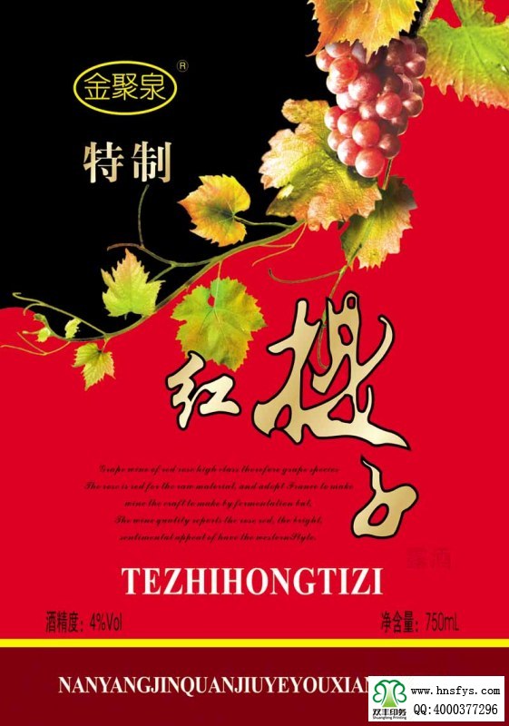 雙豐彩?。簹g樂(lè)時(shí)光葡萄酒露酒標(biāo)簽
